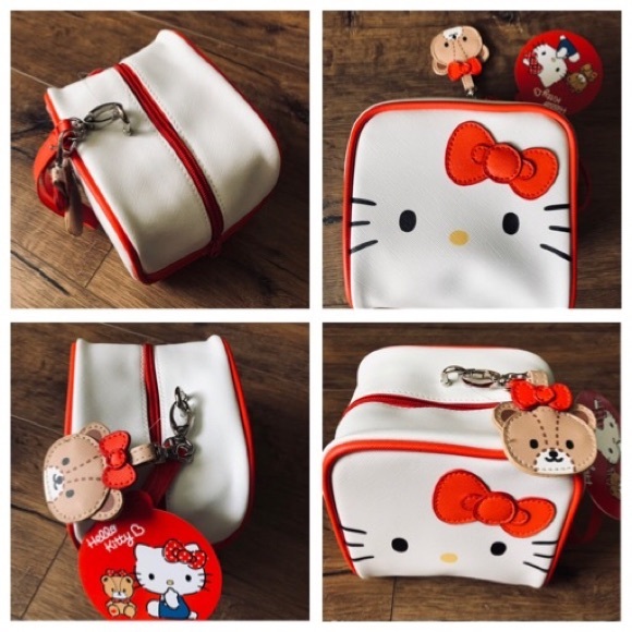 HELLO KITTY-NWT Faux Leather Square Wristlet - Picture 6 of 15